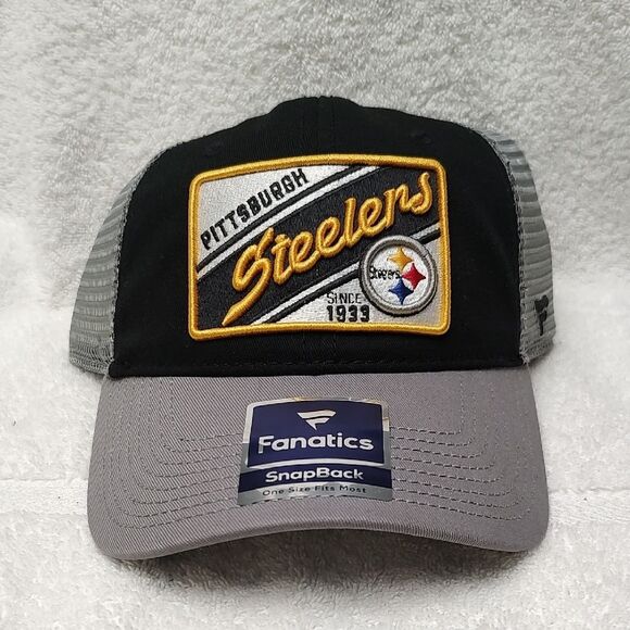 Fanatics Pittsburgh Steelers Trucker Snapback Hat - New - Picture 1 of 9